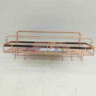 TQ1002C镀铜豪天8勾单层架 76*48*49