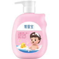 300g爱婴宝柔净二合一浴露*粉