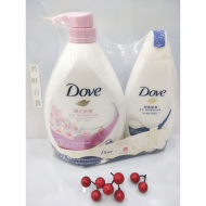 1000g+300g多芬樱花甜香沐浴露