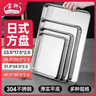26.5*20.5*2.5宝轩304平底方盘