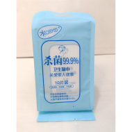 单片水当当杀菌湿纸巾1×10特价